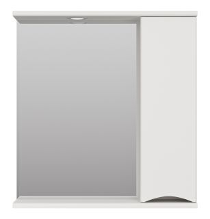 Зеркальный шкаф с подсветкой Misty Атлантик правый 70см белый